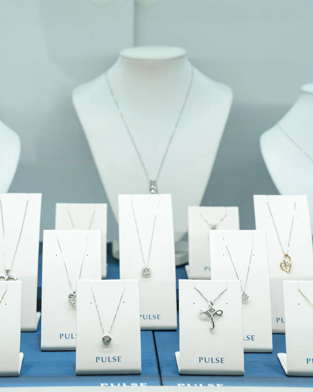 Necklace collection at Swift Quartz Jewellers Winnipeg
