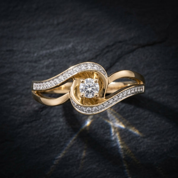 Bypass Diamond Ring