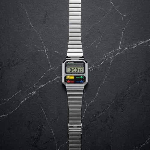 Casio A100WE-1A watch at Swift Quartz Jewellers, Winnipeg