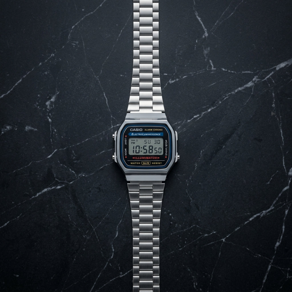 Casio A168W-1 watch at Swift Quartz Jewellers, Winnipeg