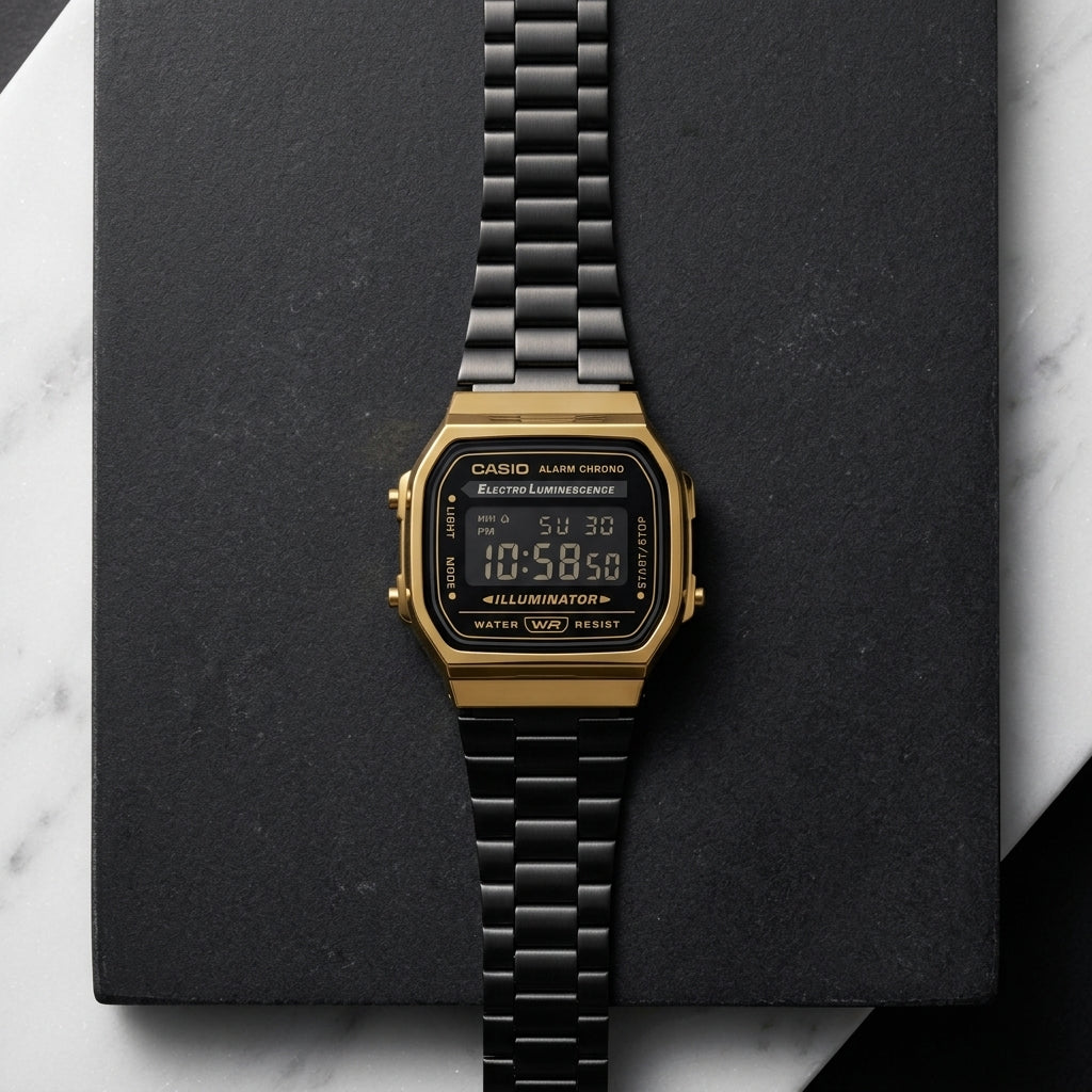 Casio A168WEGB-1BVT watch at Swift Quartz Jewellers, Winnipeg