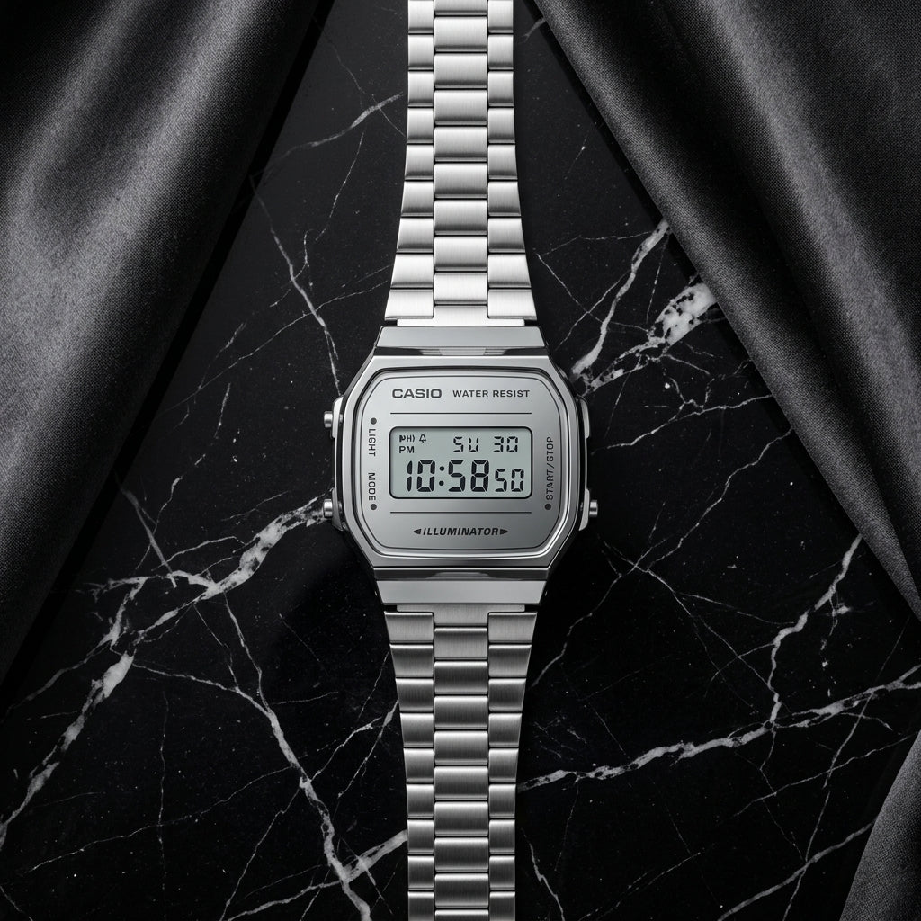 Casio A168WEM-7VT watch at Swift Quartz Jewellers, Winnipeg