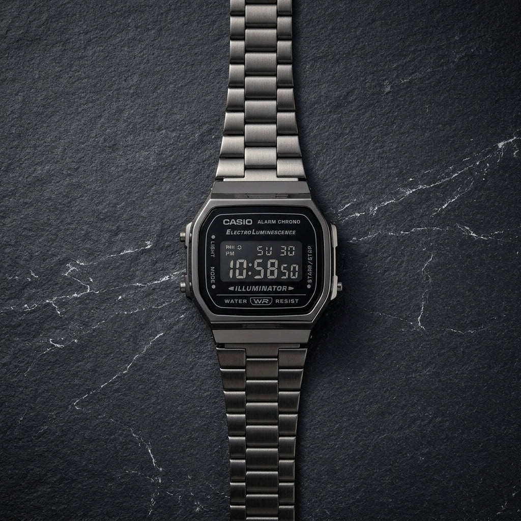 Casio A168WGG-1BVT watch at Swift Quartz Jewellers, Winnipeg