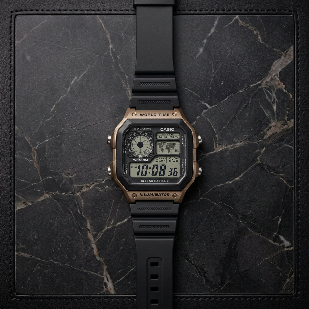 Casio AE1200WH-5AV watch at Swift Quartz Jewellers, Winnipeg