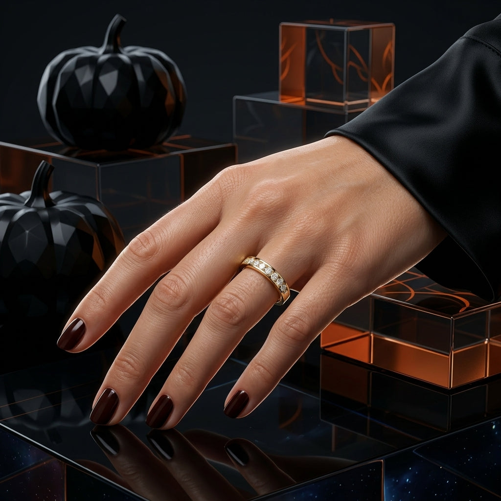 Channel-Set Diamond Wedding Band