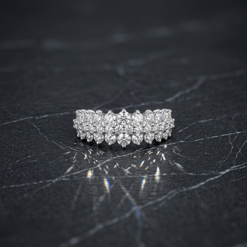 Diamond Cluster Cocktail Ring