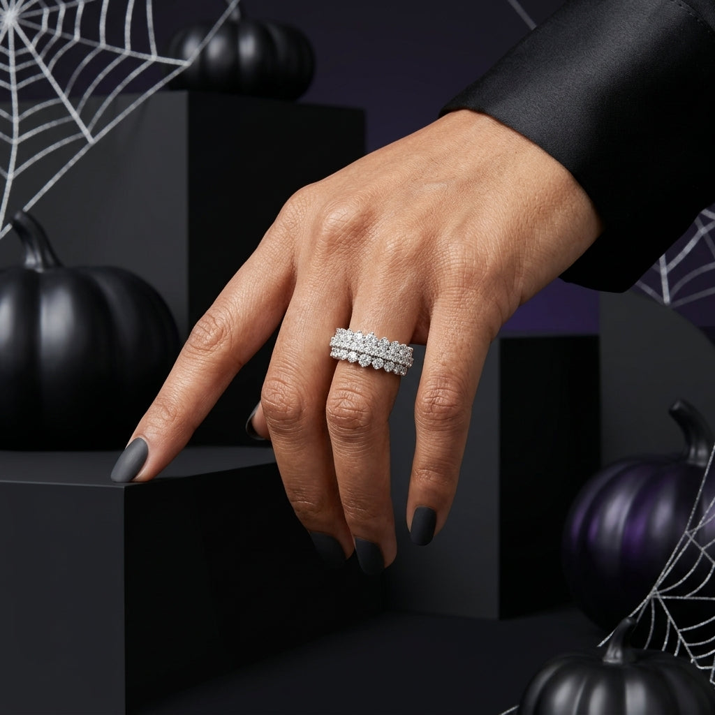 Diamond Cluster Cocktail Ring
