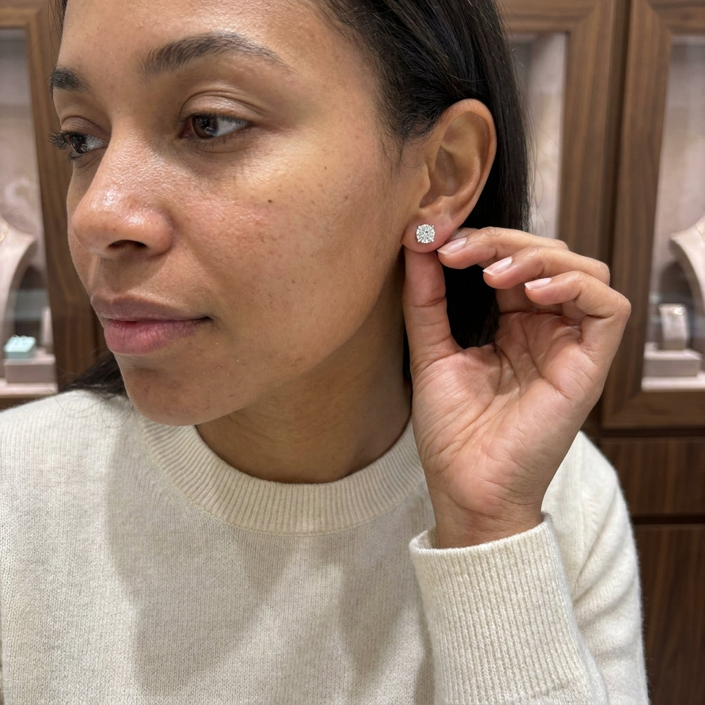 Diamond Stud Earrings