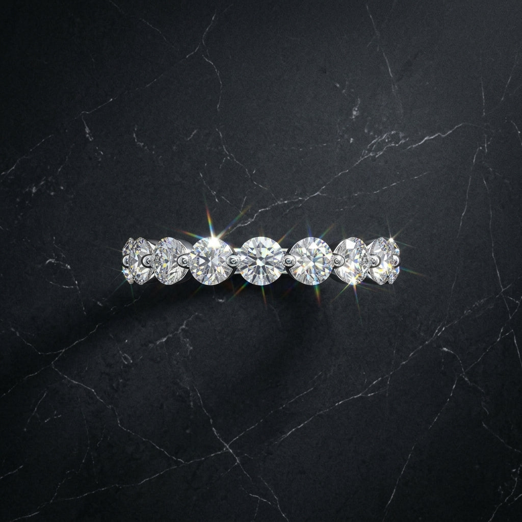Marquise & Round Diamond Eternity Band