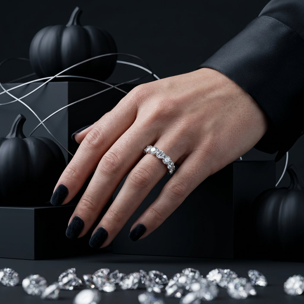 Marquise & Round Diamond Eternity Band