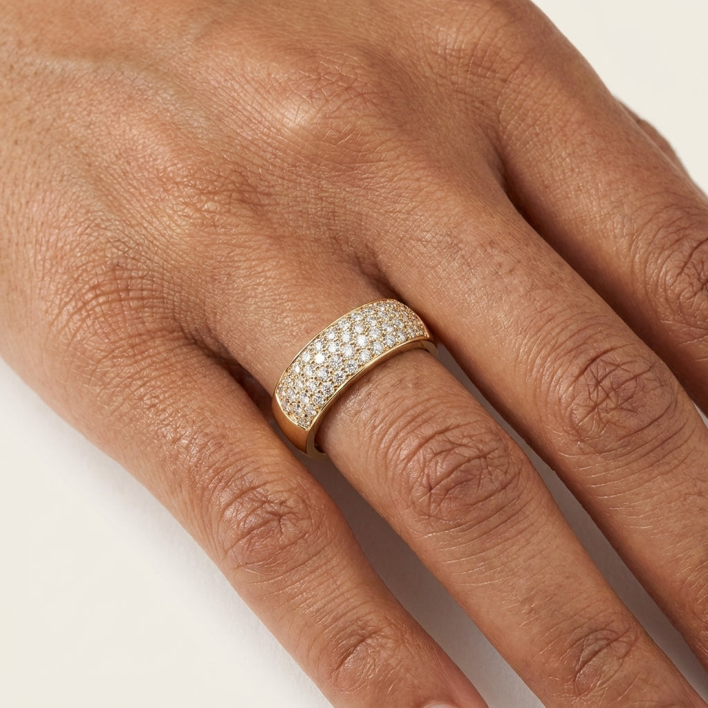 Pavé Dome Cocktail Ring