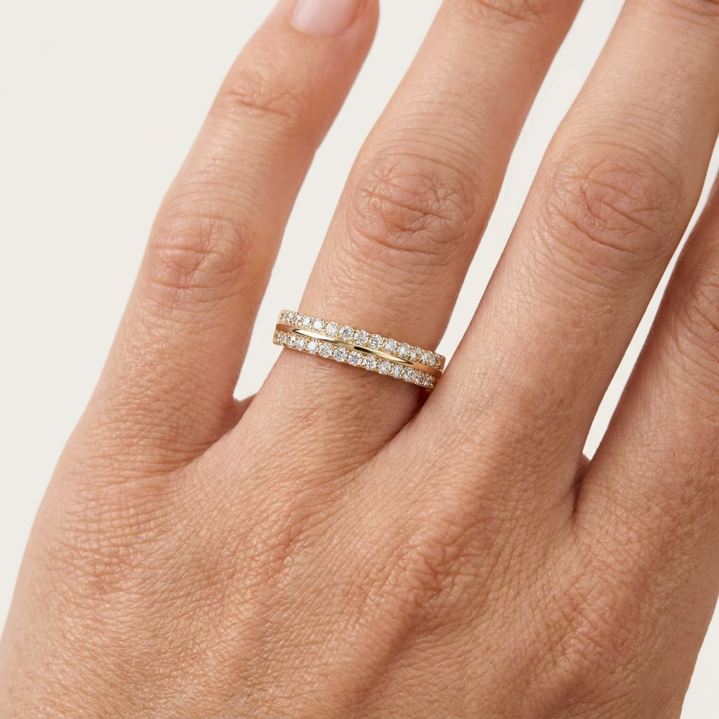 Diamond Pavé Wedding Band