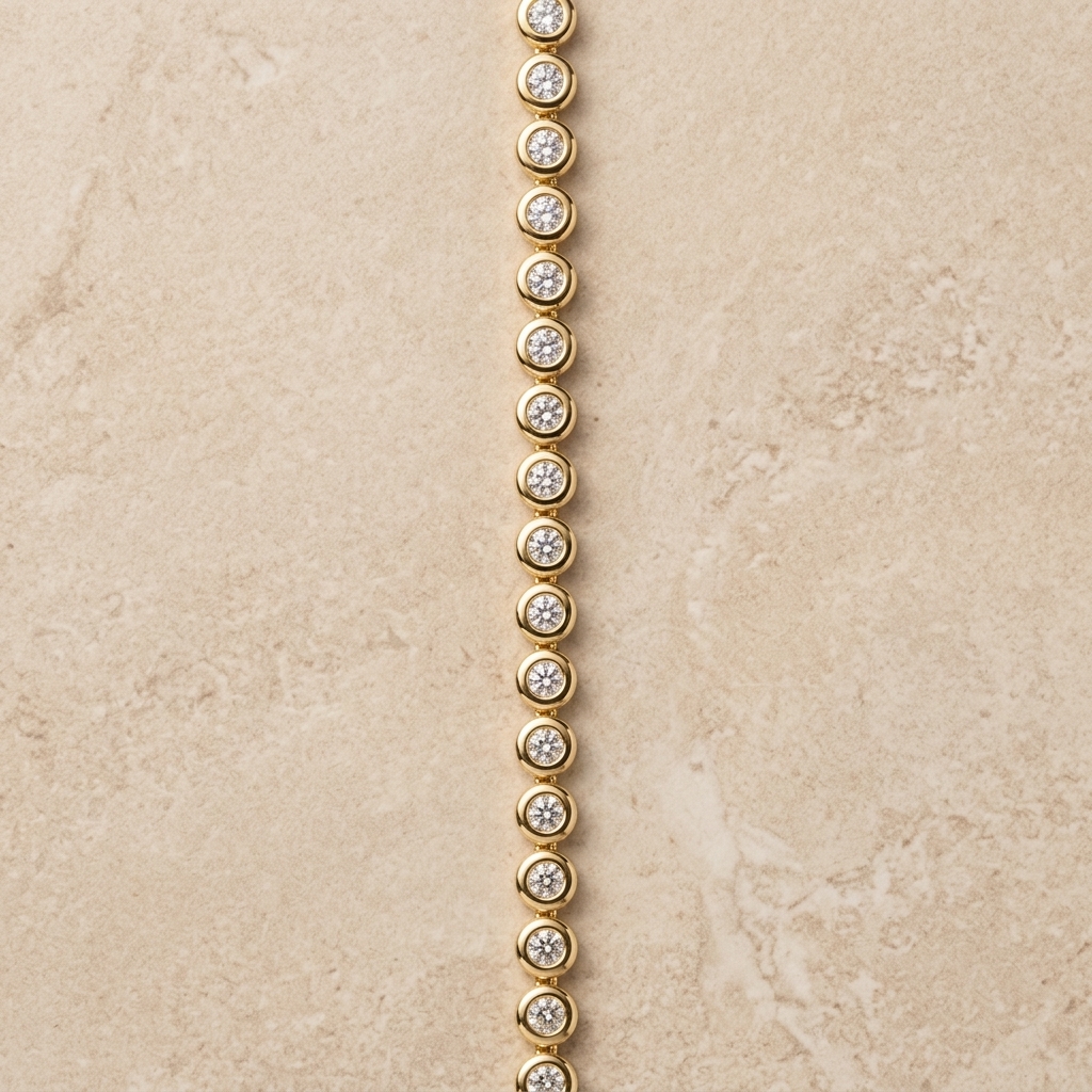 Bezel Set Tennis Bracelet