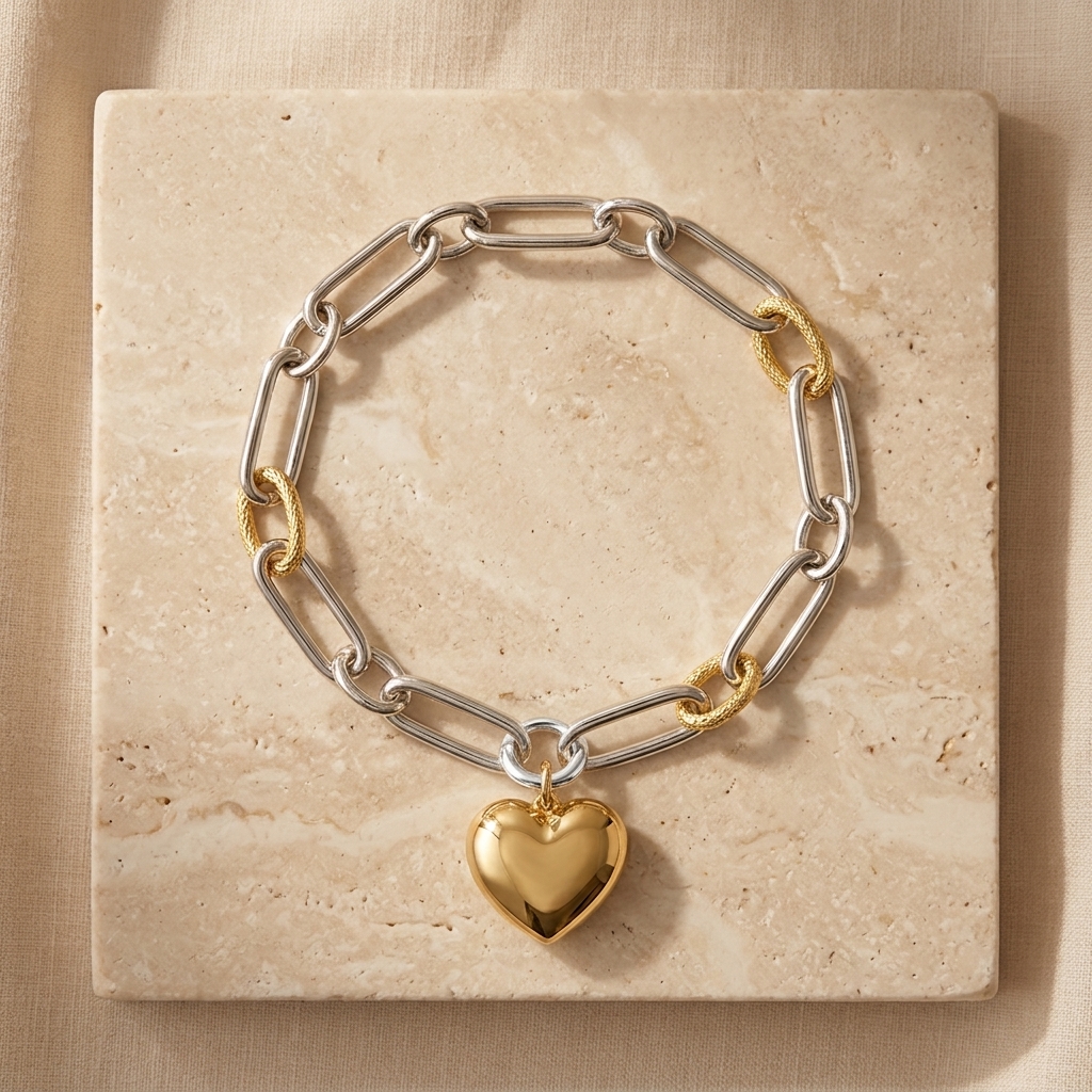 Heart Silver Bracelet