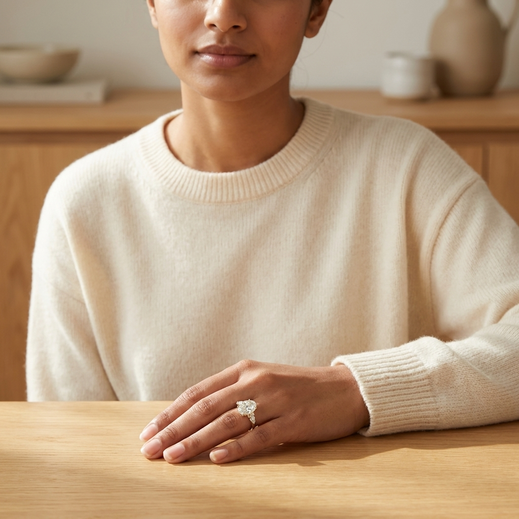Oval Lab Diamond Ring