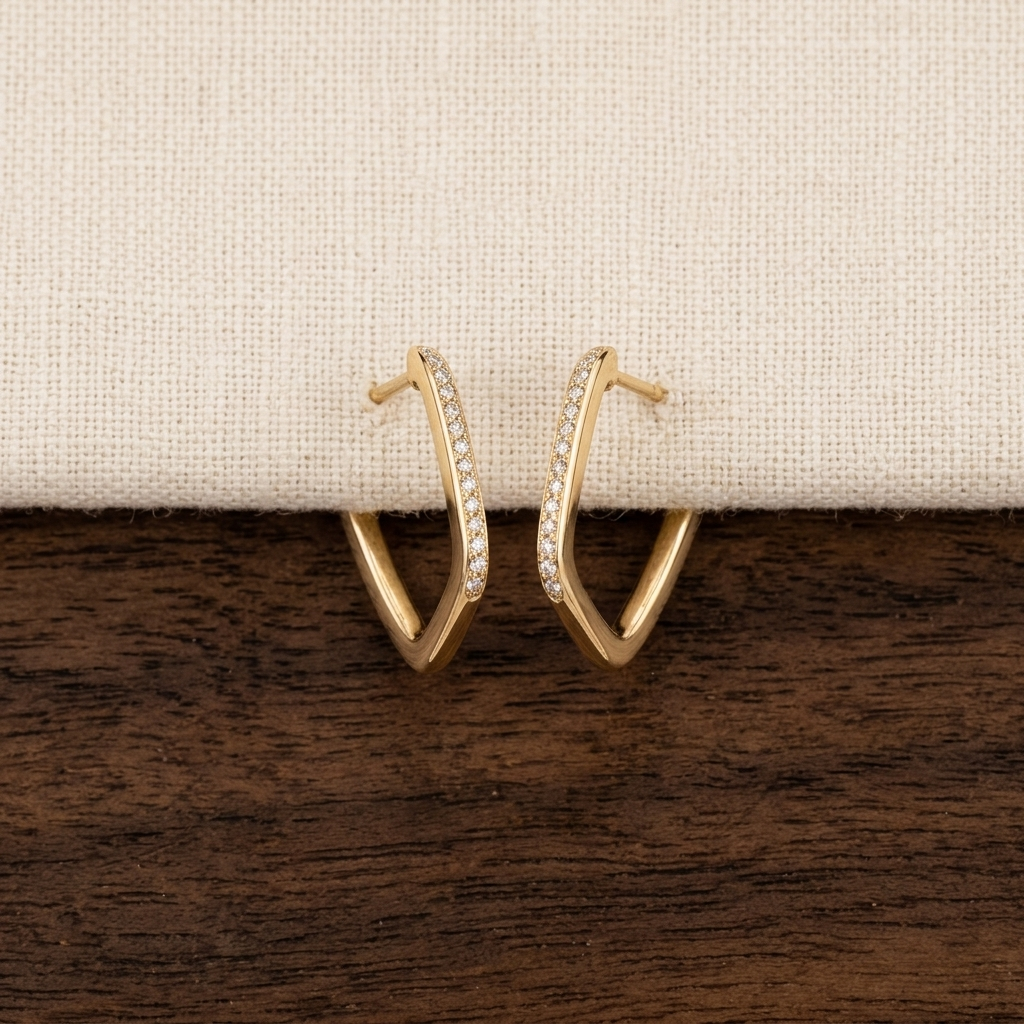 Yellow Gold Earrings