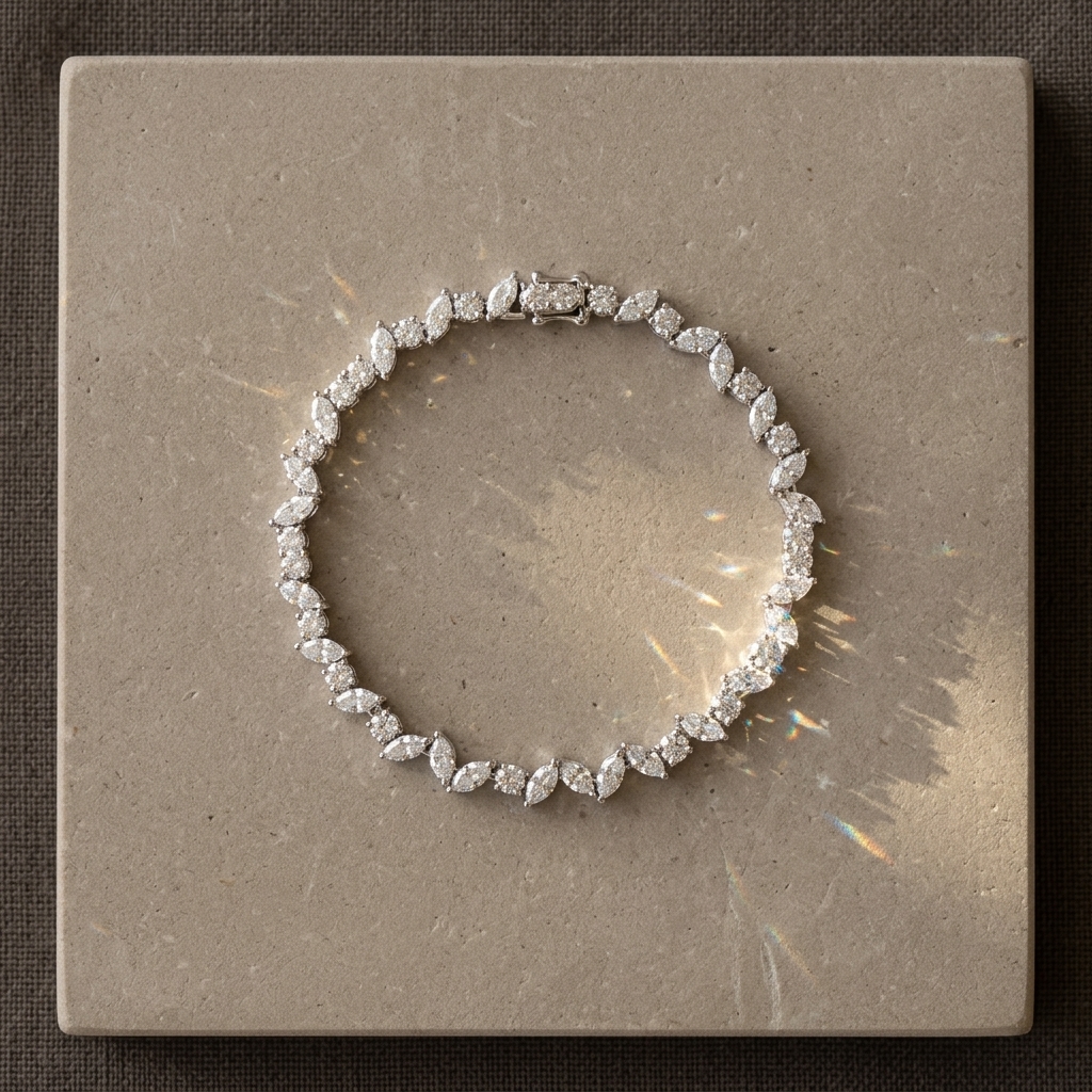Marquise and Round Tennis Bracelet