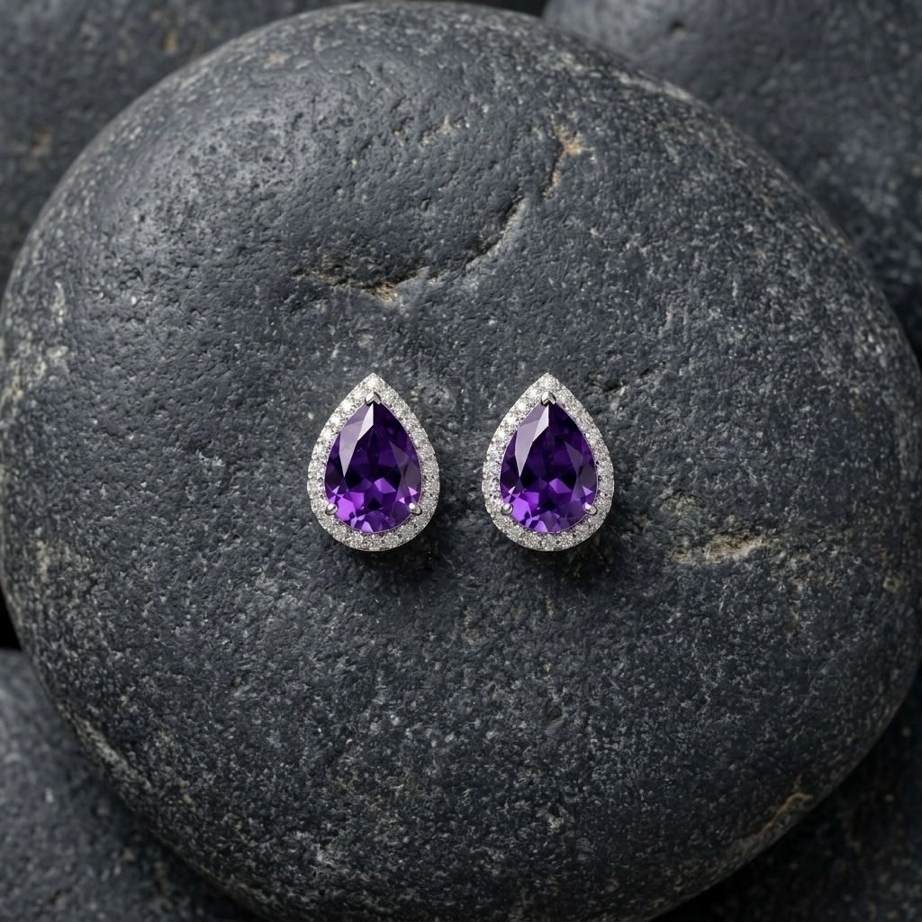 Colored Gemstone Amethyst