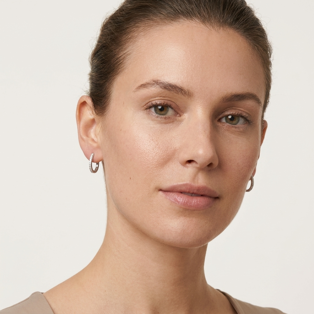 White Gold Earrings