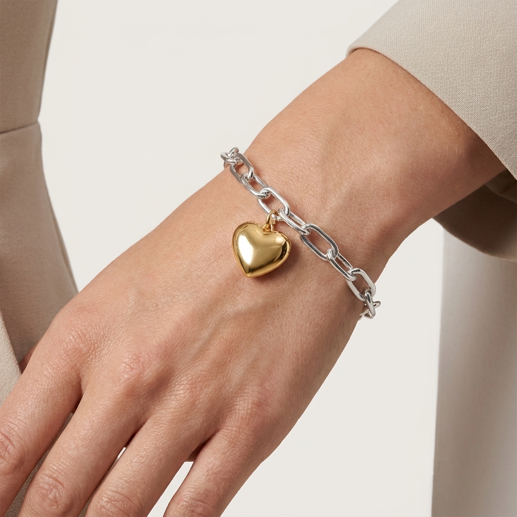 Heart Silver Bracelet
