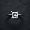 Princess Cut Diamond Solitaire Engagement Ring