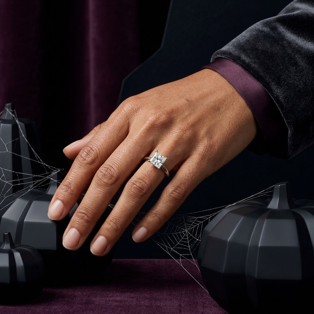 Princess Cut Diamond Solitaire Engagement Ring