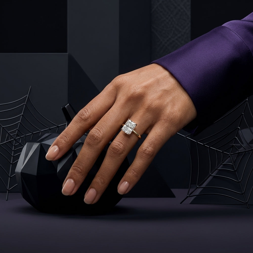 Radiant Cut Diamond Solitaire Engagement Ring