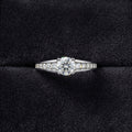 Round Brilliant Channel-Set Diamond Engagement Ring