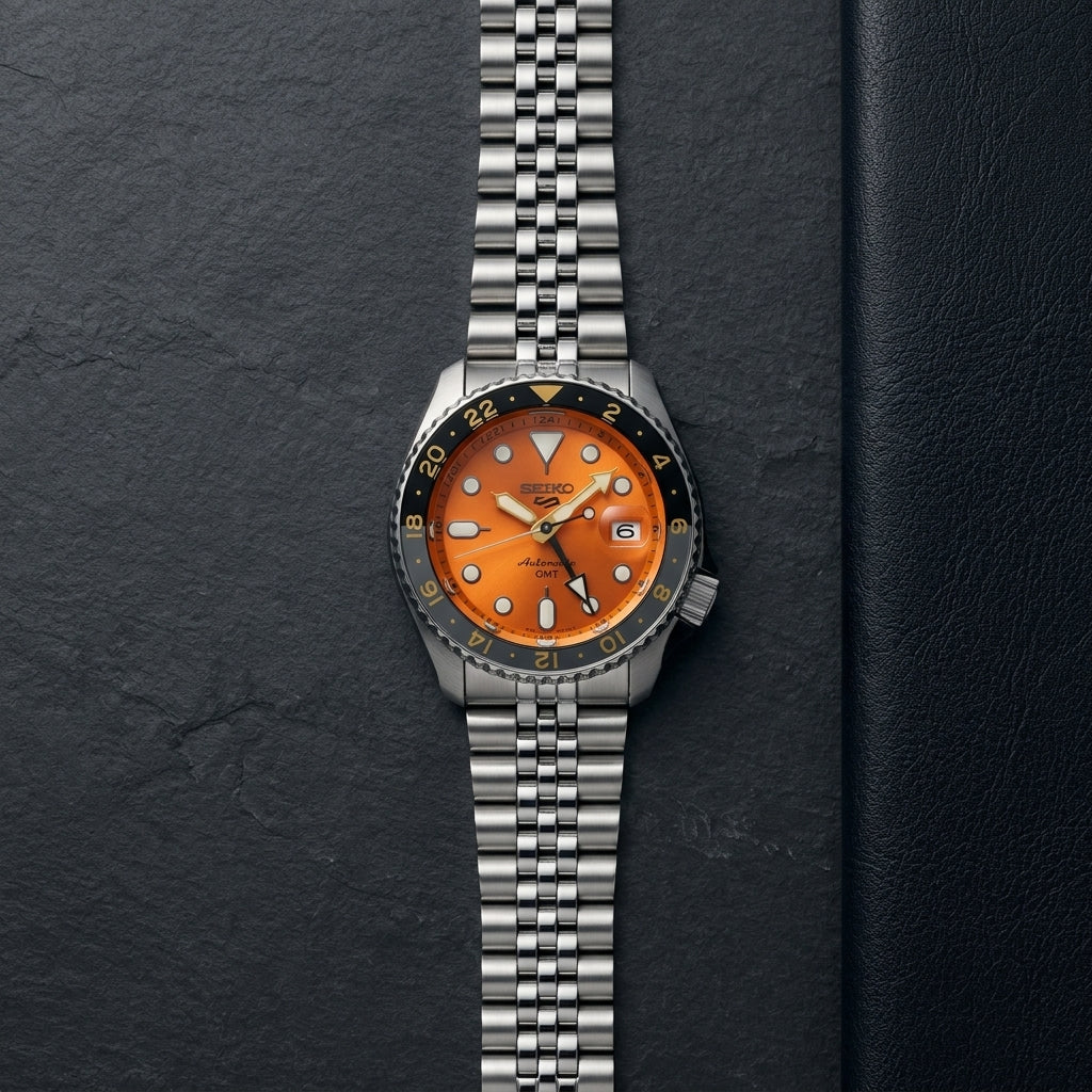 Seiko 5 Sports GMT watch at Swift Quartz Jewellers, Winnipeg