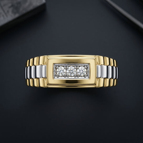 Yellow Gold Diamond Statement Ring